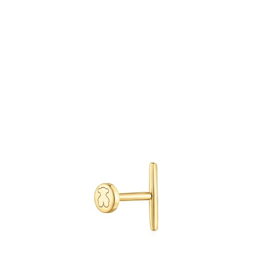 Piercing de oro 14 kt motivo barra 6 mm TOUS Basics