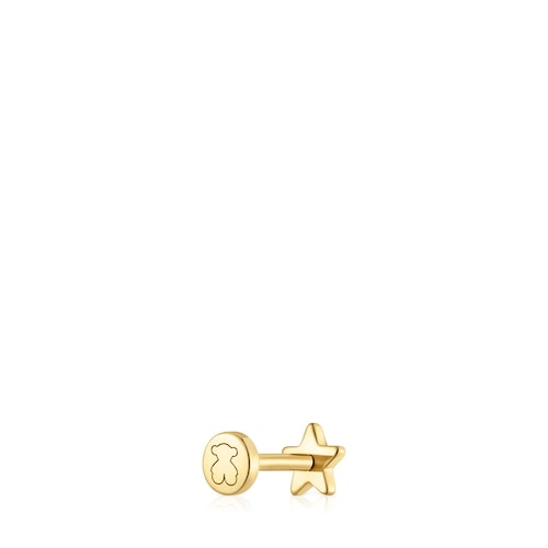 Piercing de oro 14 kt motivo estrella 6 mm TOUS Basics