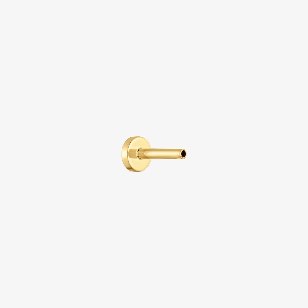 Piercing De Oro 14 Kt Motivo Botón 6 Mm Basics