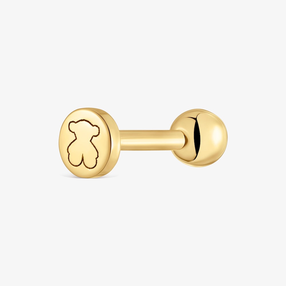 Piercing de oro 14 kt motivo bola 8 mm TOUS Basics