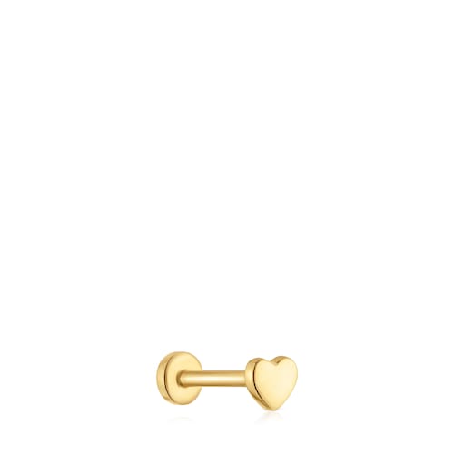 Piercing em ouro de 14 K motivo coração 8 mm TOUS Basics