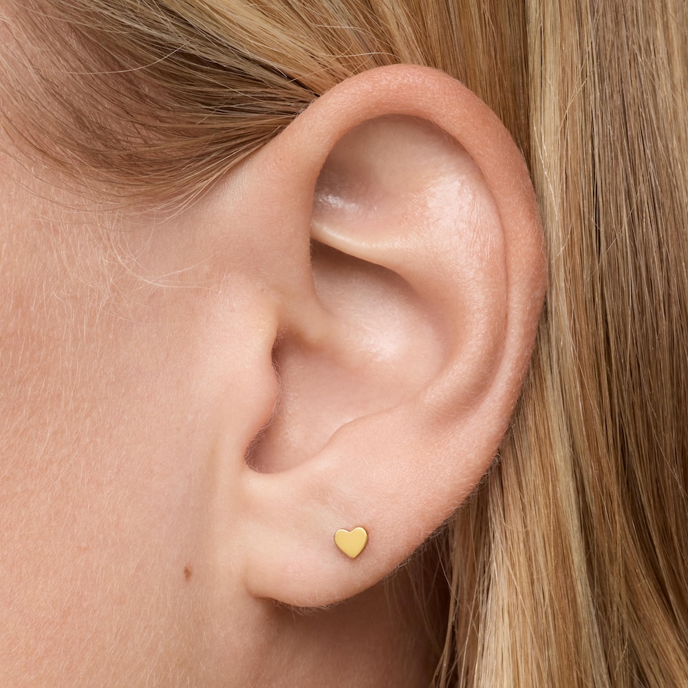 Piercing de oro 14 kt motivo coraz&oacute;n 8 mm TOUS Basics