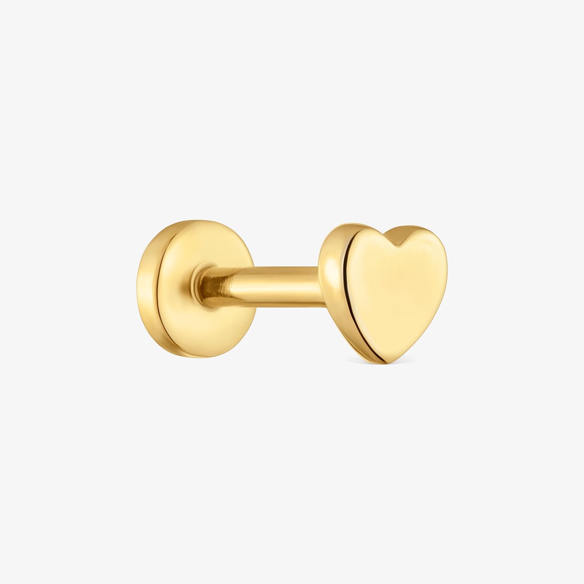 Tous - Piercing De Oro 14 Kt Motivo Corazón 6 Mm Tous Basics - Dorado