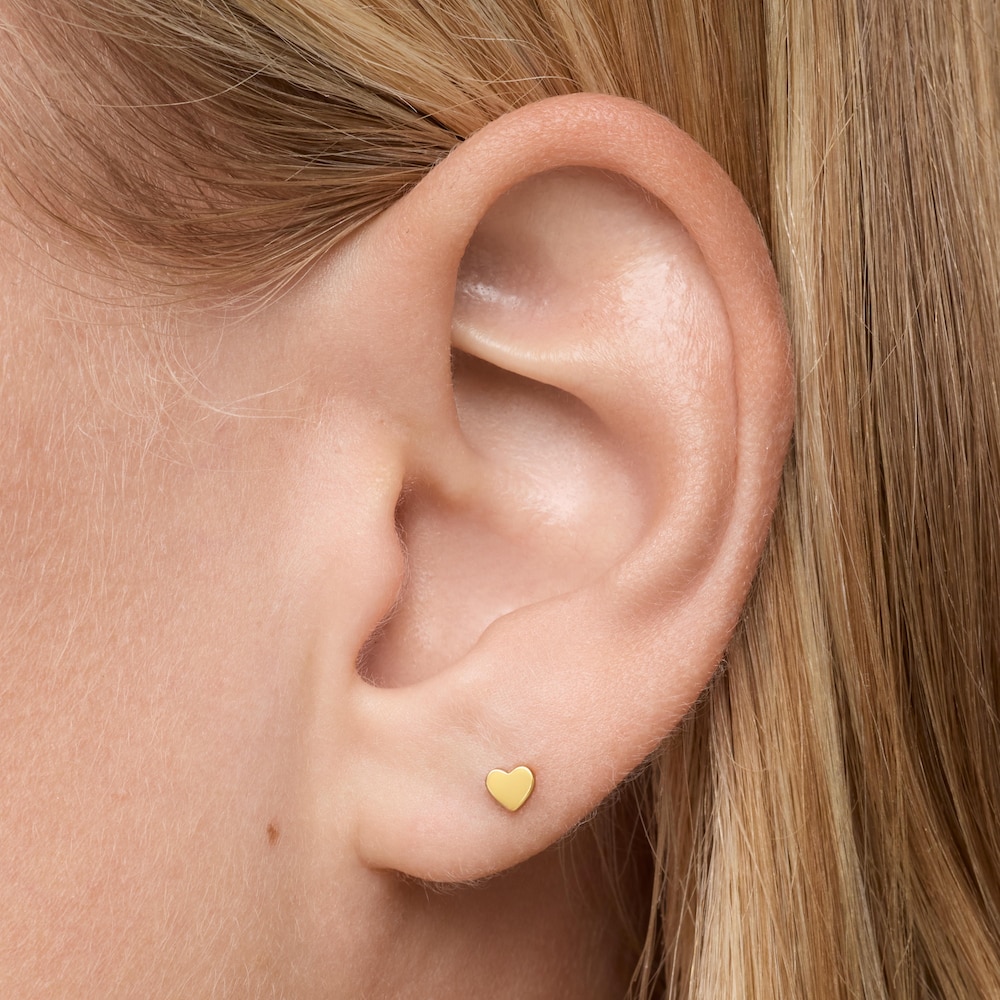 Piercing de oro 14 kt motivo coraz&oacute;n 6 mm TOUS Basics