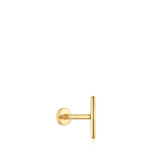 Piercing em ouro de 14 K motivo barra 8 mm TOUS Basics