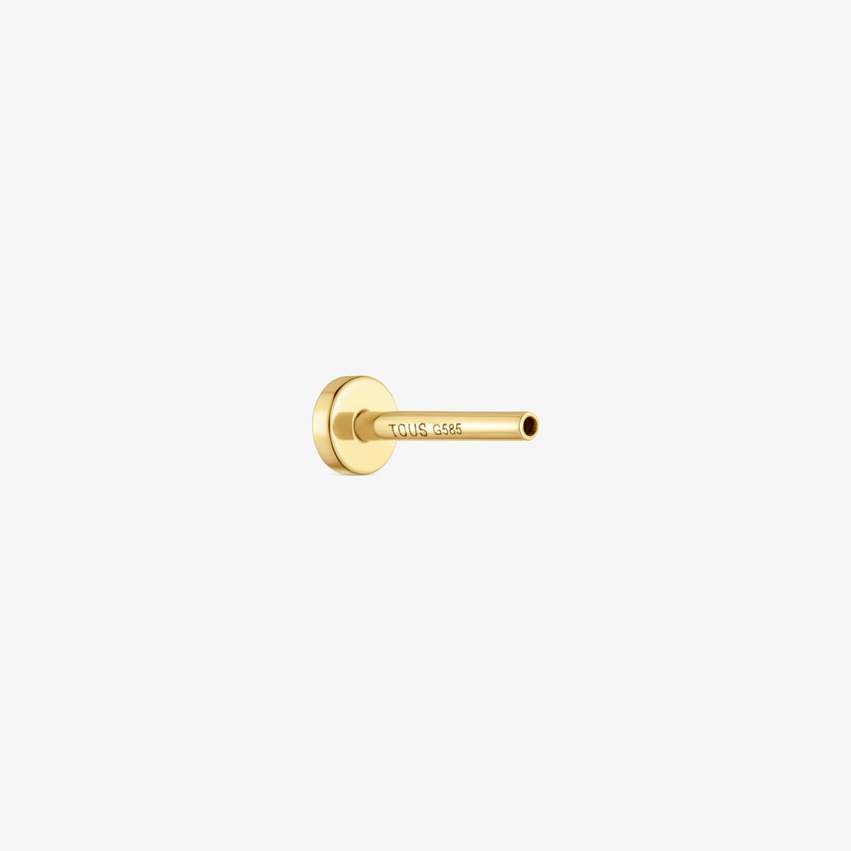 Piercing De Oro 14 Kt Motivo Botón 8 Mm Basics