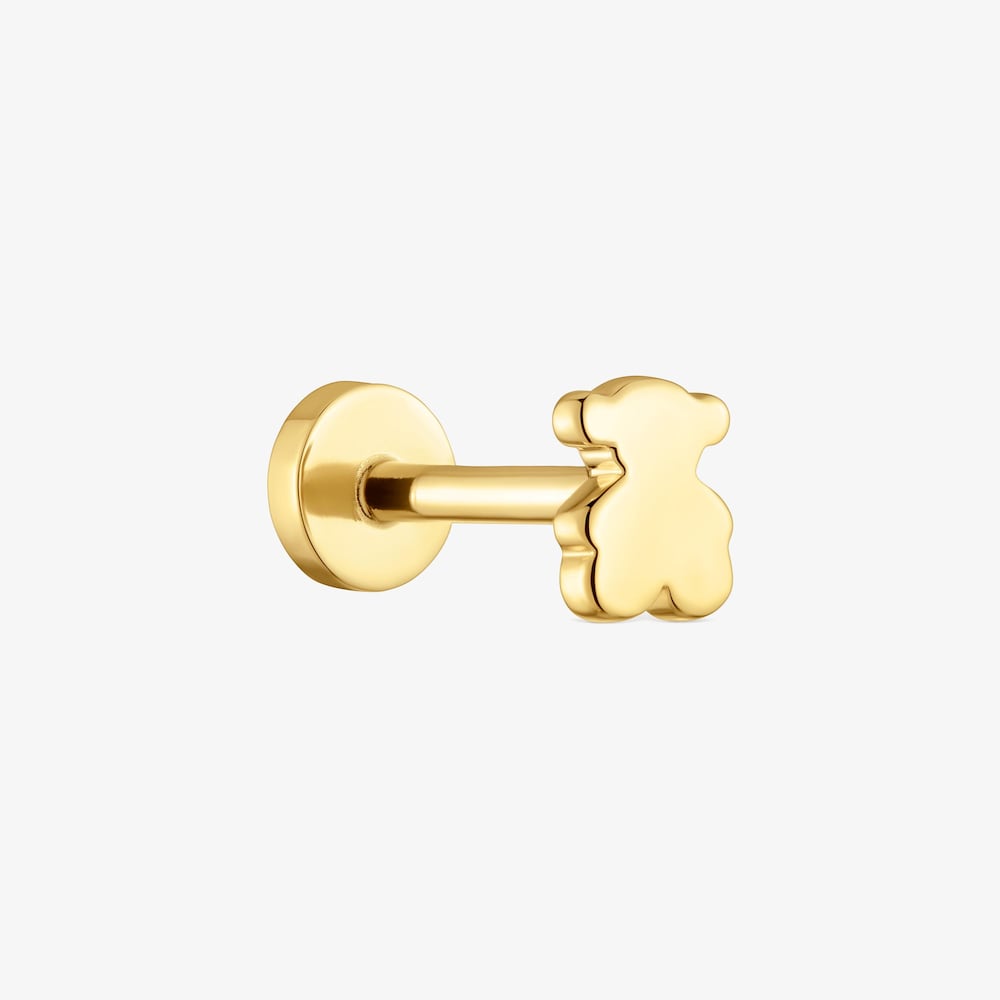 14K solid gold Piercing with 6&nbsp;mm bear motif TOUS Basics