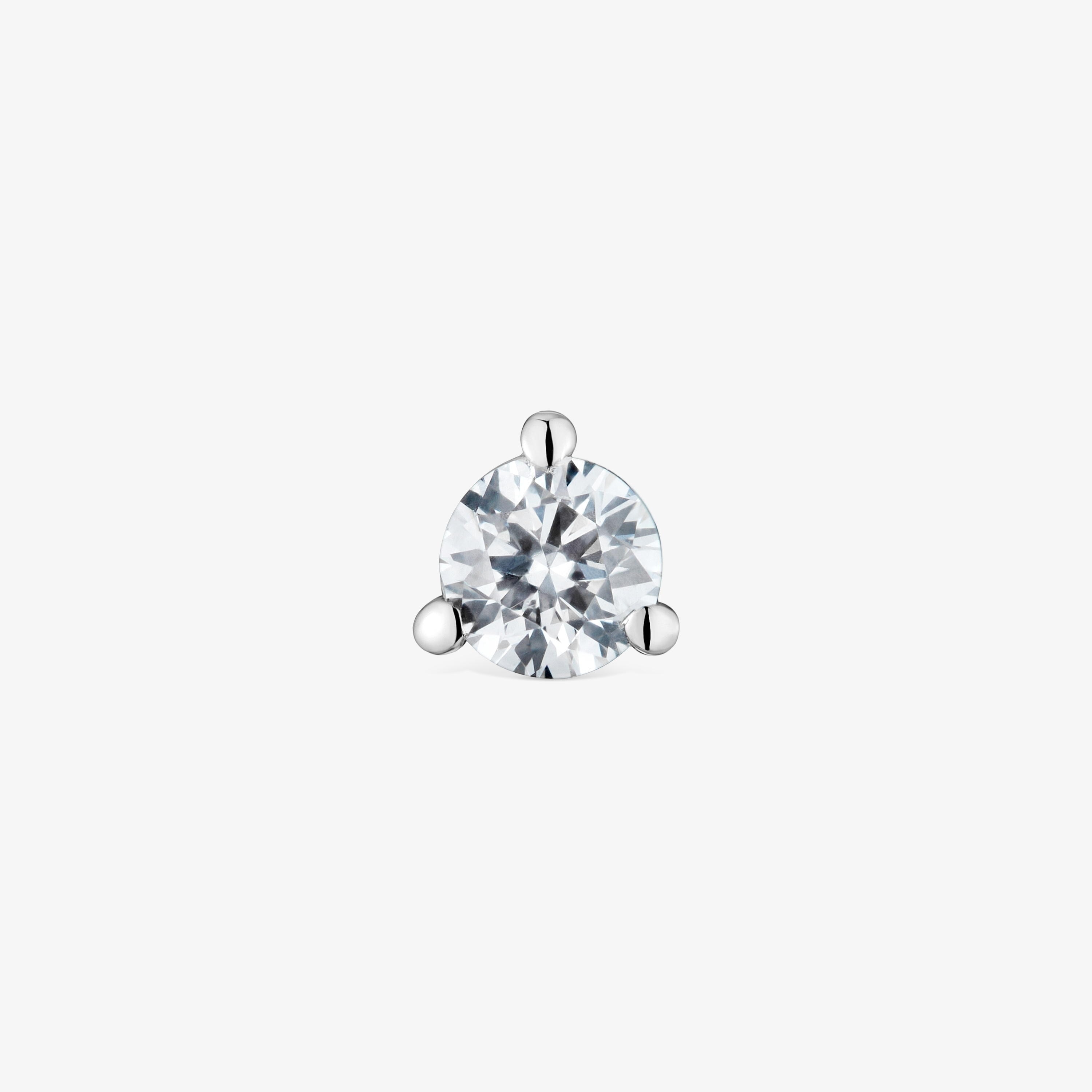 14K solid gold Piercing with 6 mm diamond TOUS Basics
