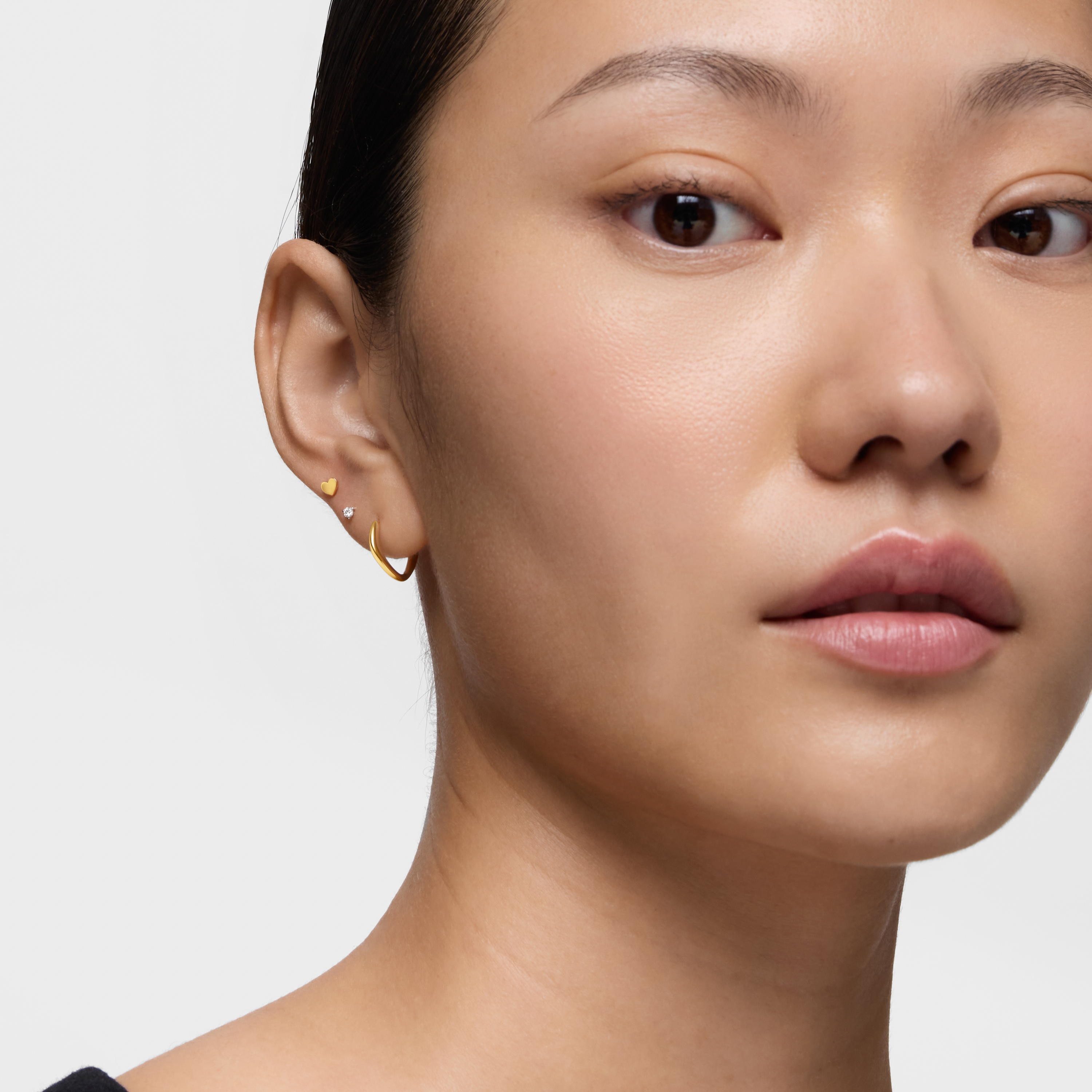 14K solid gold Piercing with 6 mm diamond TOUS Basics