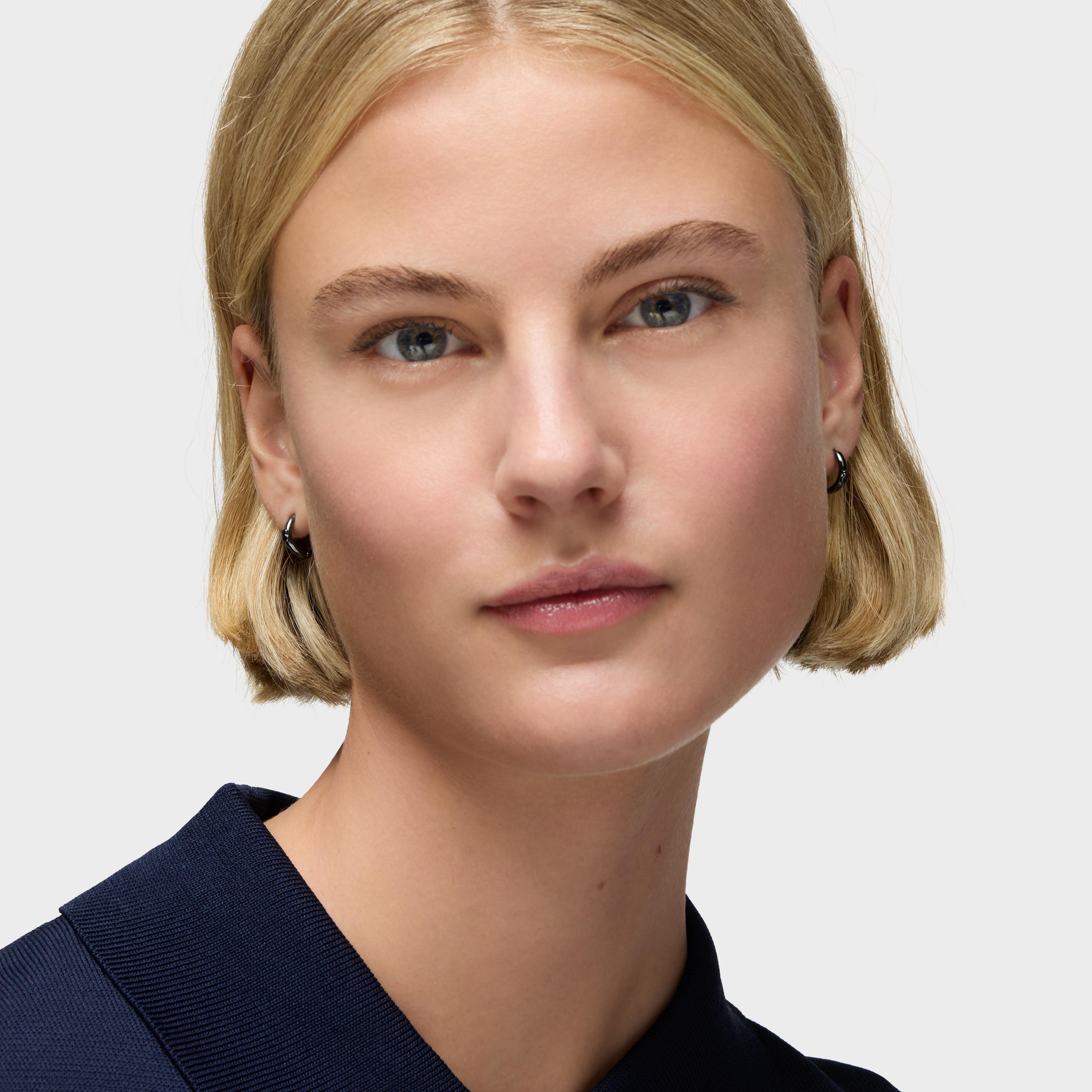 12 mm dark silver Hoop earrings with bear TOUS Basics