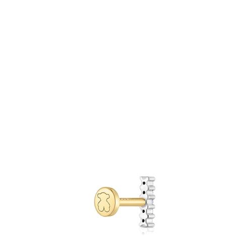 Piercing de oro 14 kt y tira diamantes 6 mm TOUS Basics
