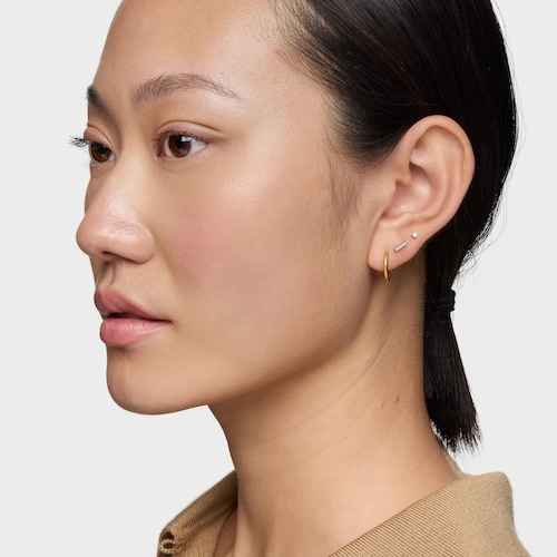 Piercing de oro 14 kt y tira diamantes 6 mm TOUS Basics