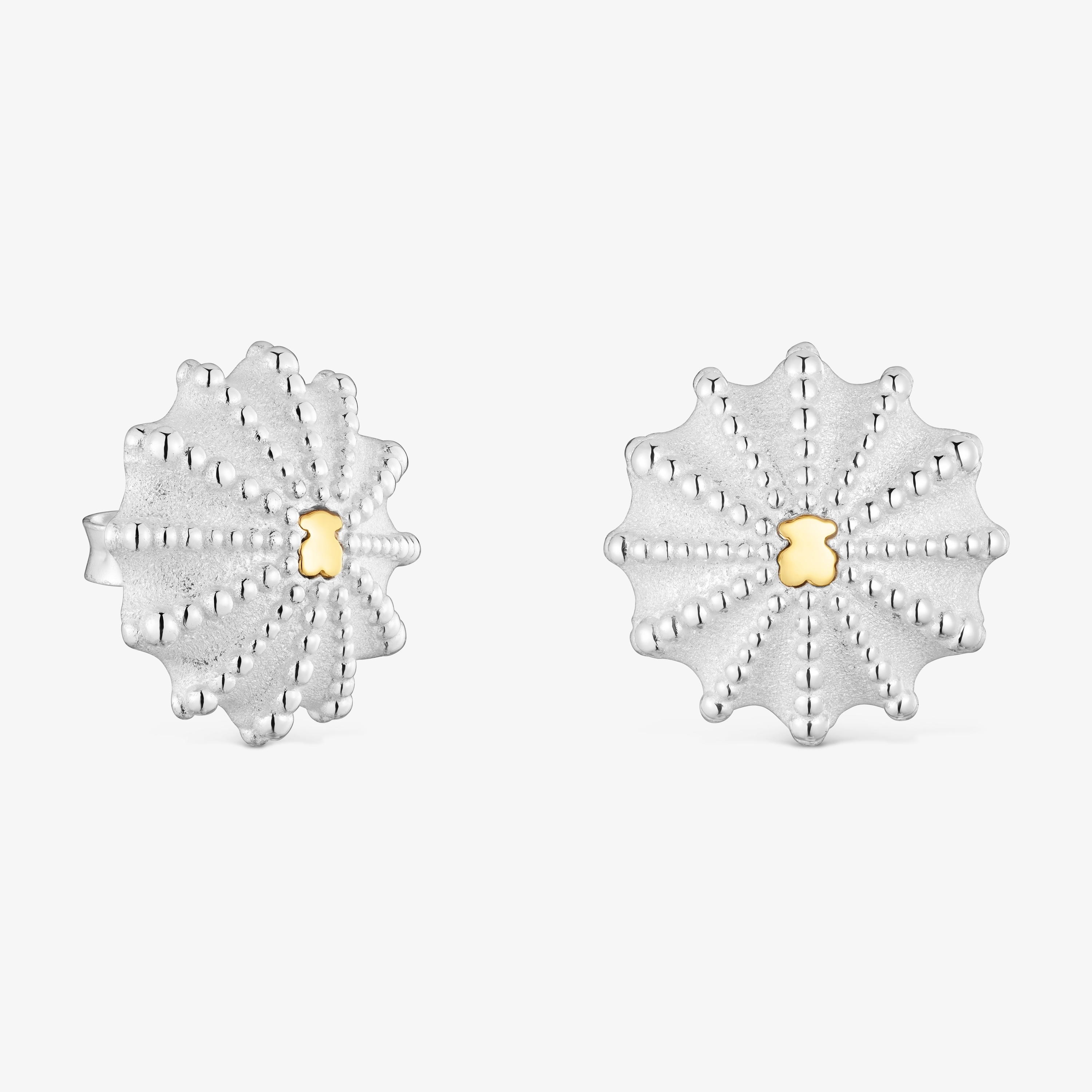 mm two-tone Earrings TOUS Grain Arrecife de Coral