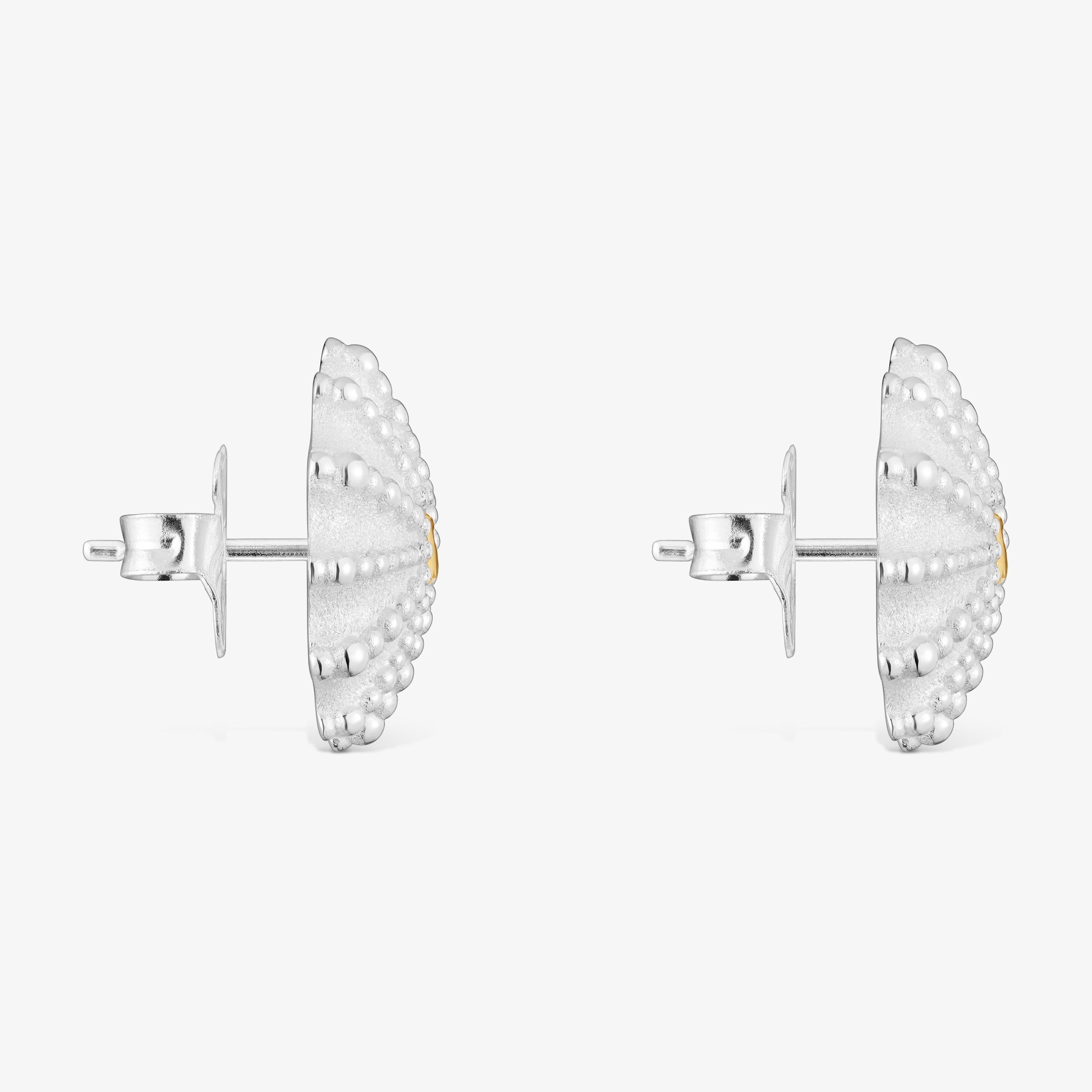 mm two-tone Earrings TOUS Grain Arrecife de Coral
