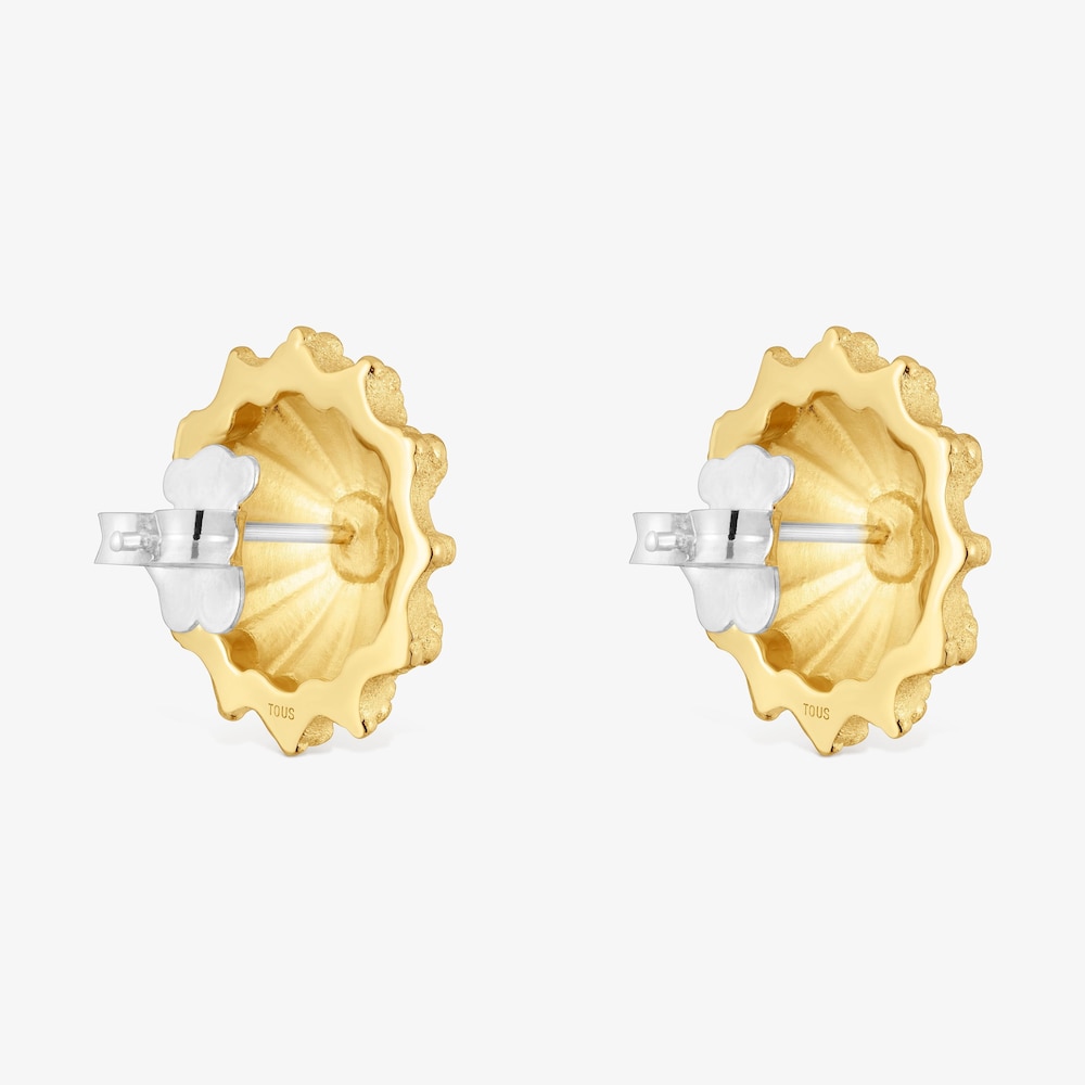 19&nbsp;mm two-tone Earrings TOUS Grain Arrecife de Coral