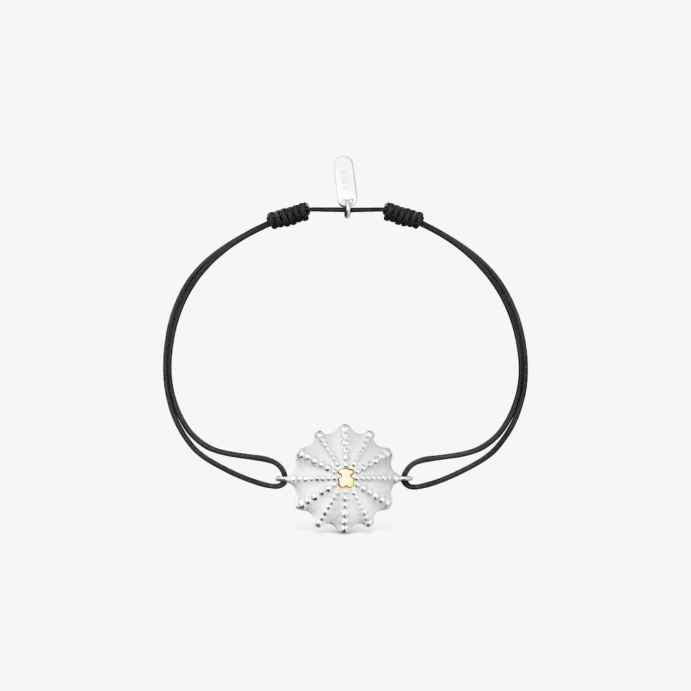 Pulsera bicolor y nylon negro TOUS Grain