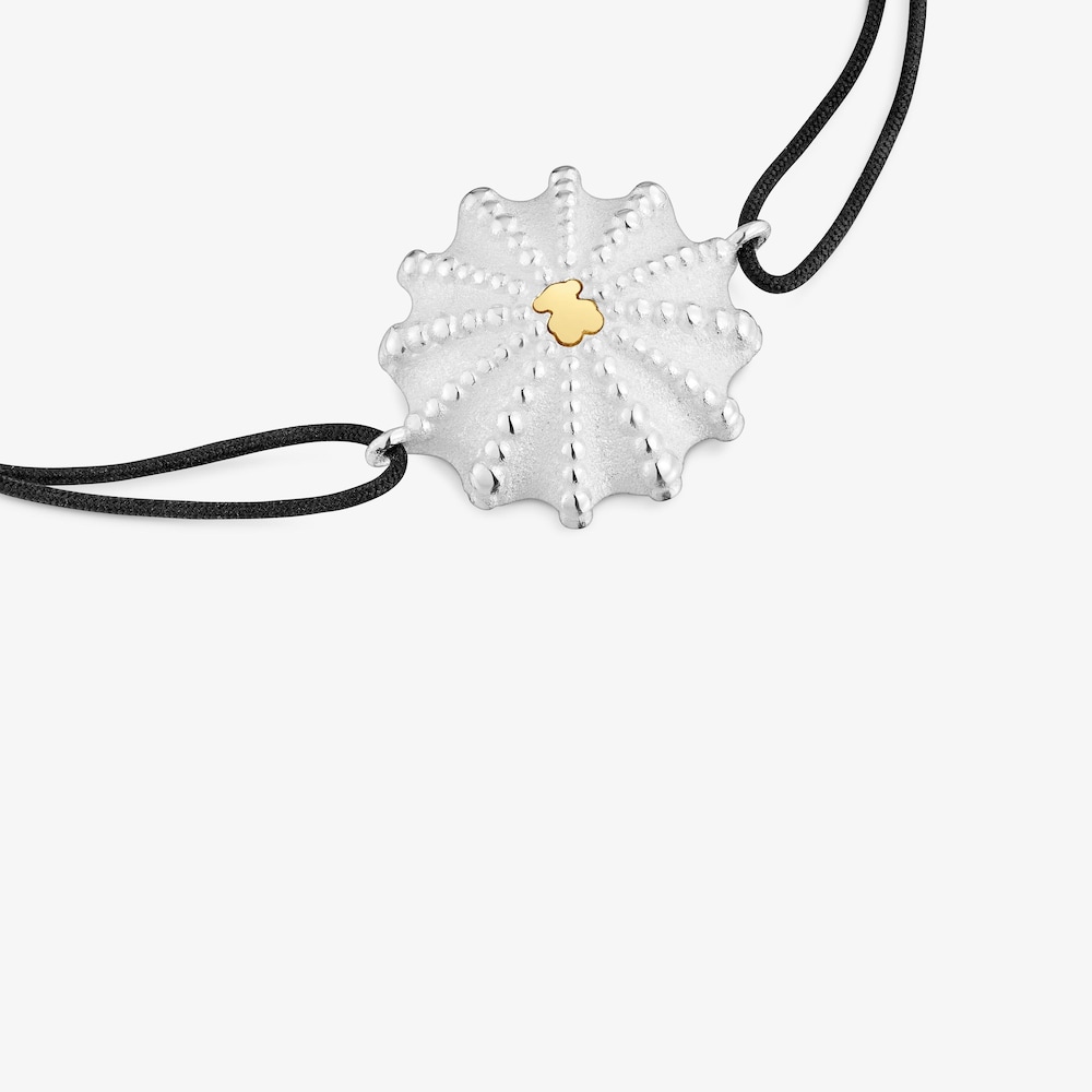 Pulsera bicolor y nylon negro TOUS Grain