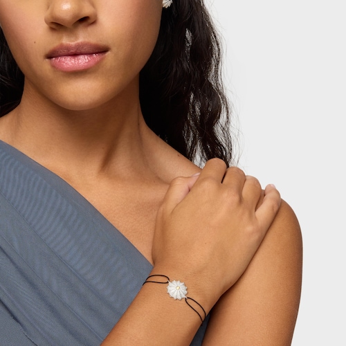 Pulsera bicolor y nylon negro TOUS Grain Arrecife de Coral