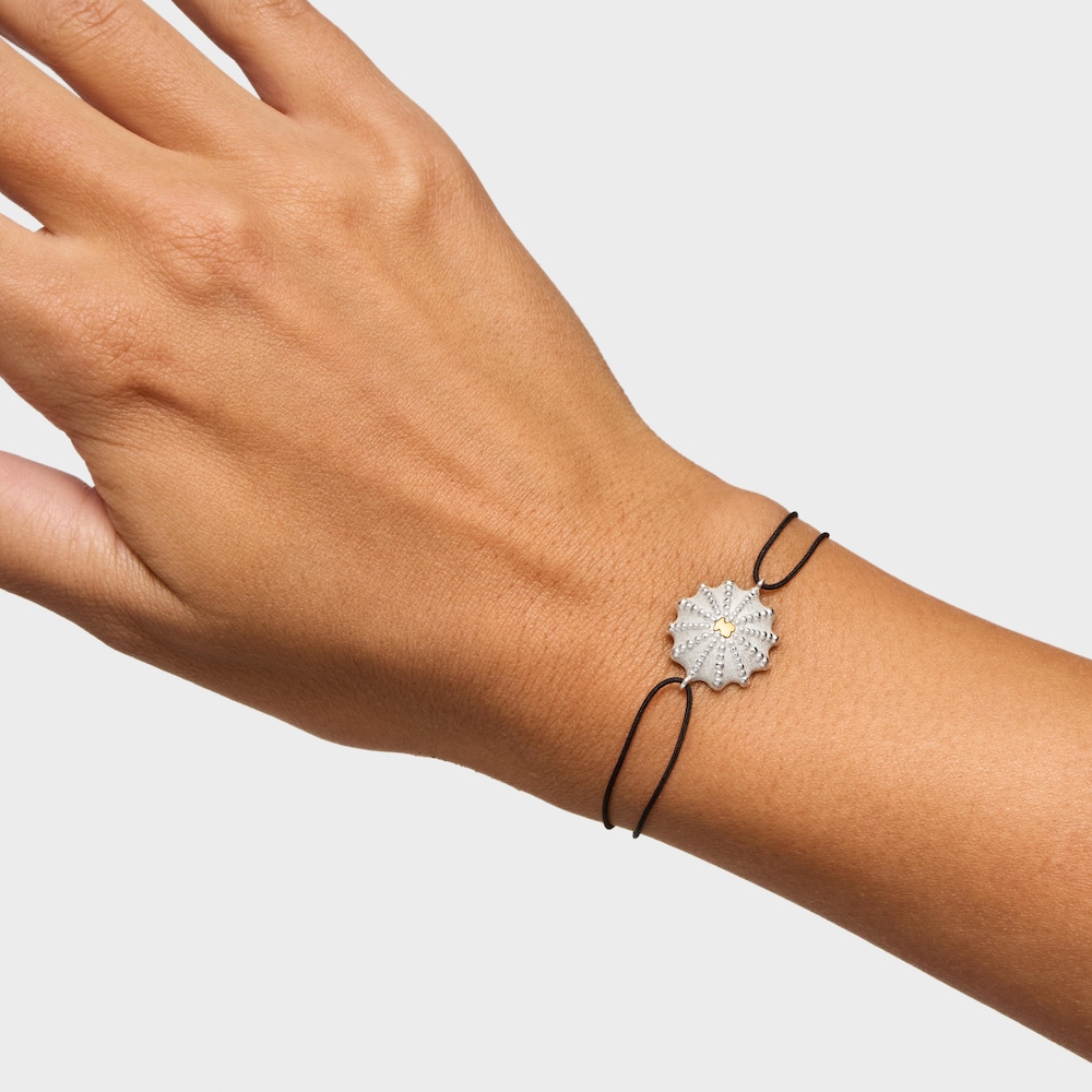 Pulsera bicolor y nylon negro TOUS Grain