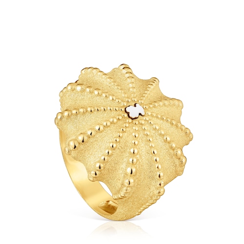 Two-tone Signet ring TOUS Grain Arrecife de Coral