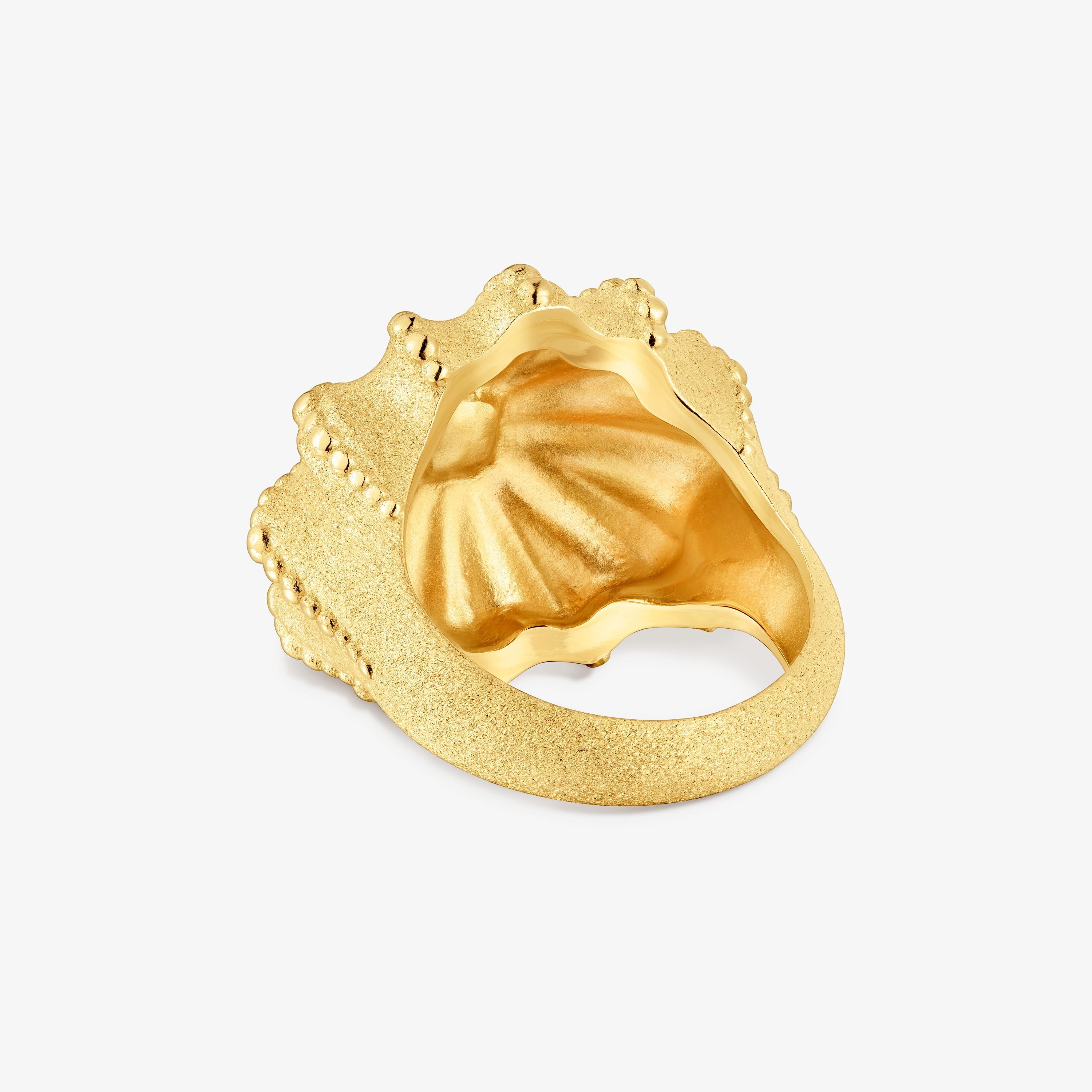 Two-tone Signet ring TOUS Grain Arrecife de Coral