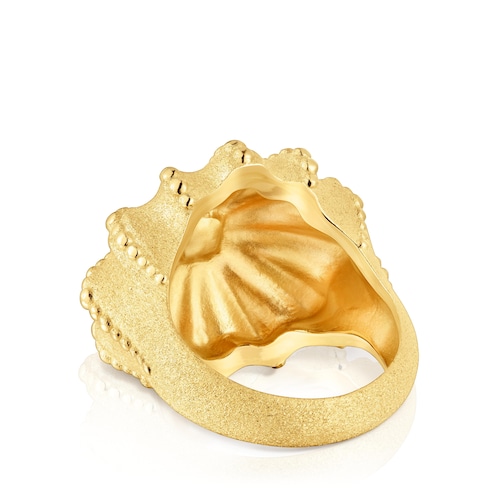 Two-tone Signet ring TOUS Grain Arrecife de Coral