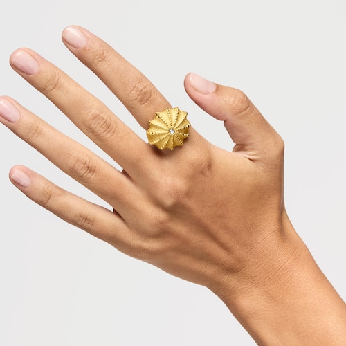 Two-tone Signet ring TOUS Grain Arrecife de Coral