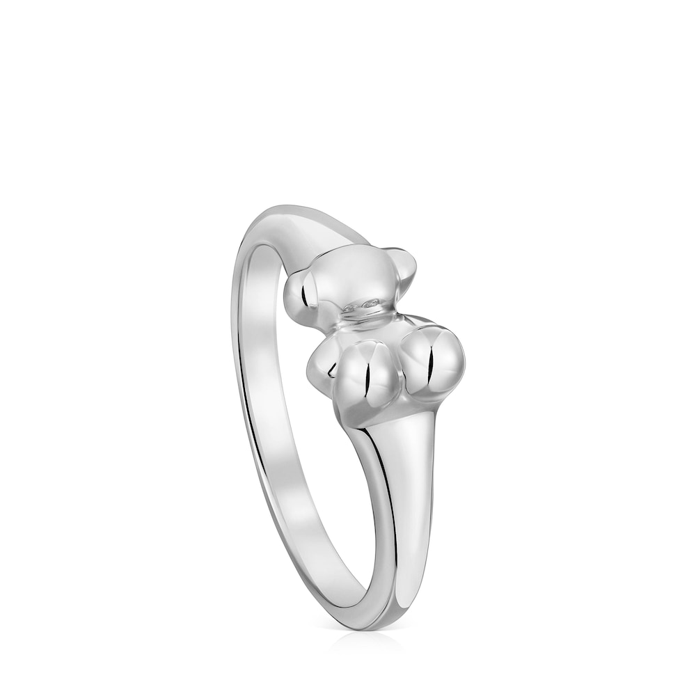 Anillo de plata motivo oso Cachito Mío image number 0