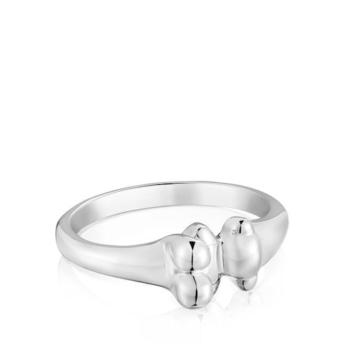 Anillo de plata motivo oso Cachito Mío