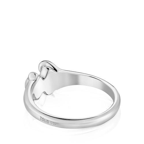 Anillo de plata motivo oso Cachito Mío