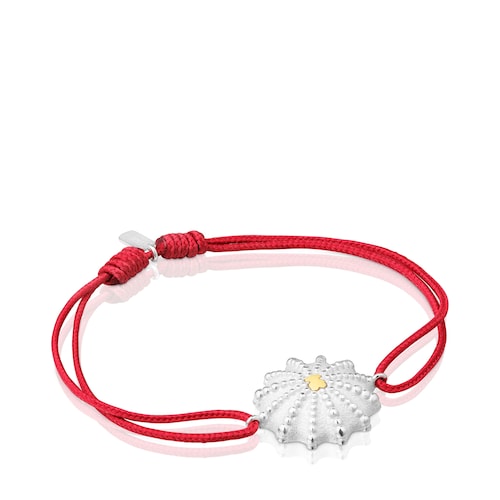 Two-tone and red nylon Bracelet TOUS Grain Arrecife de Coral