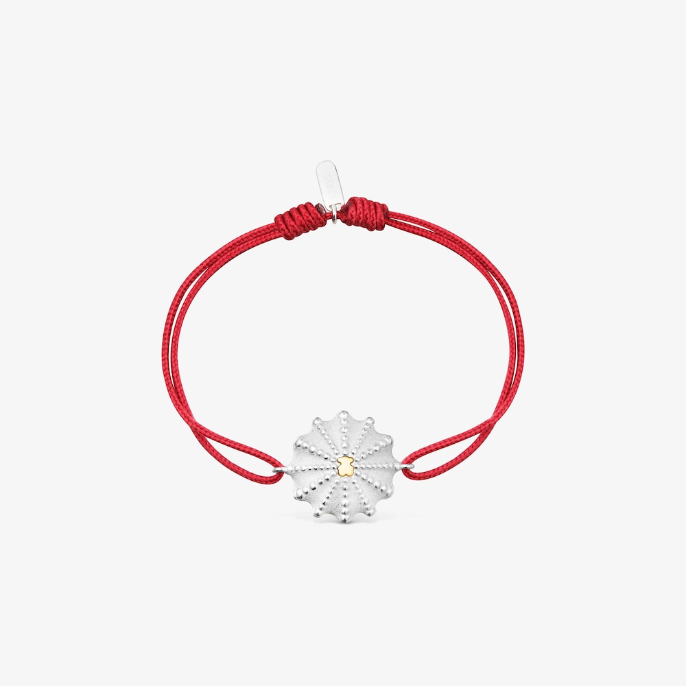 Two-tone and red nylon Bracelet TOUS Grain Arrecife de Coral