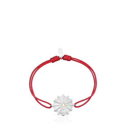 Two-tone and red nylon Bracelet TOUS Grain Arrecife de Coral