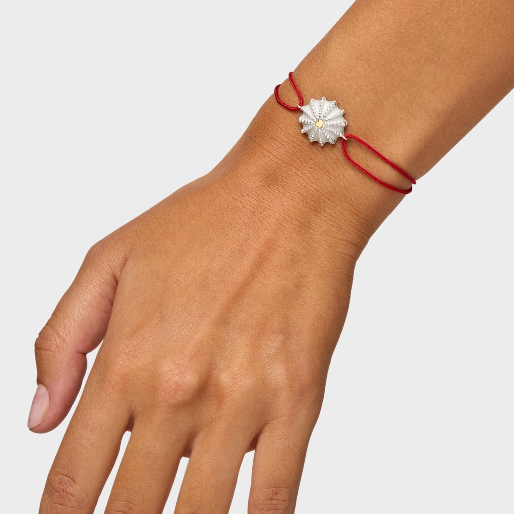 Two-tone and red nylon Bracelet TOUS Grain Arrecife de Coral