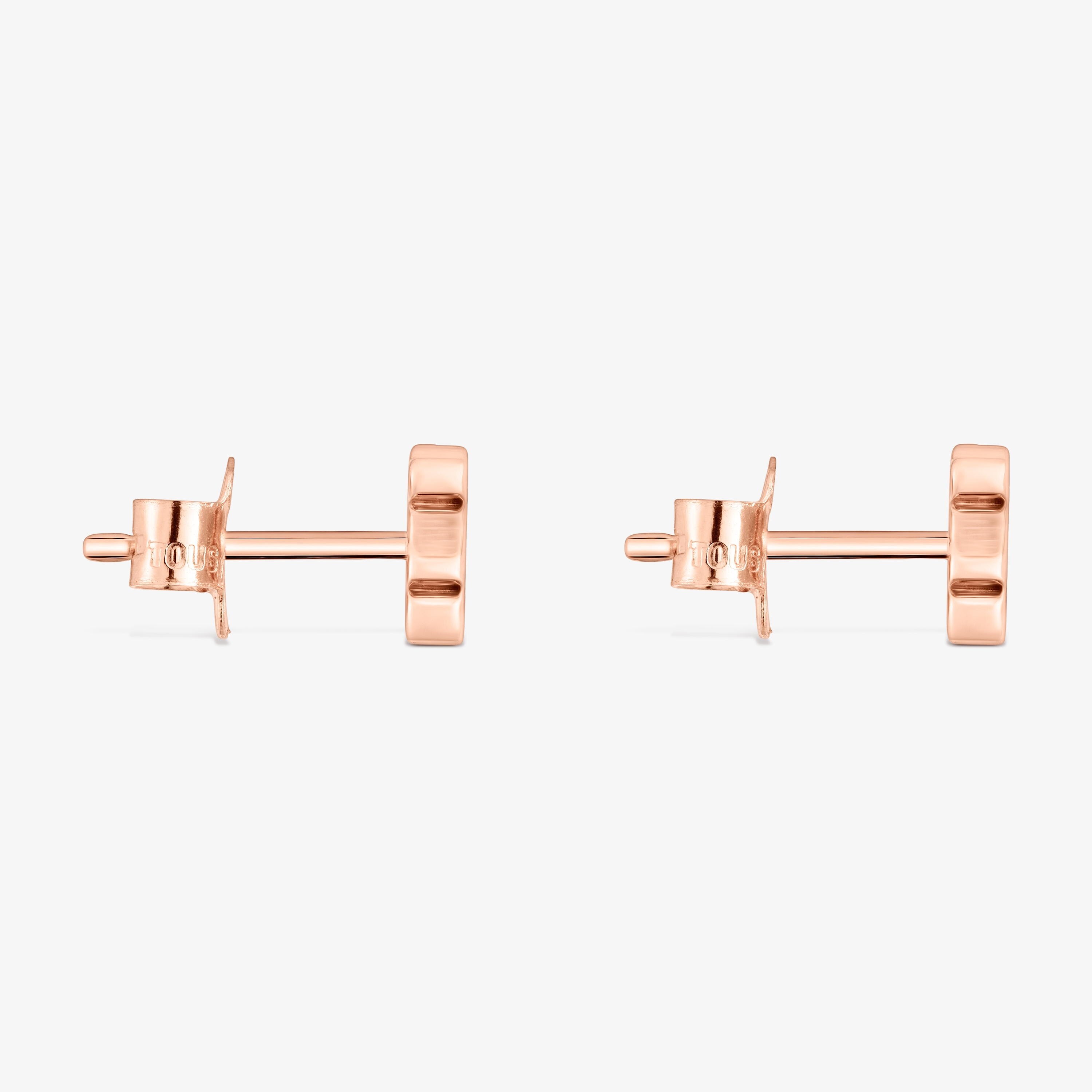 mm bear Earrings with 18K rose-gold vermeil TOUS Sweet Dolls