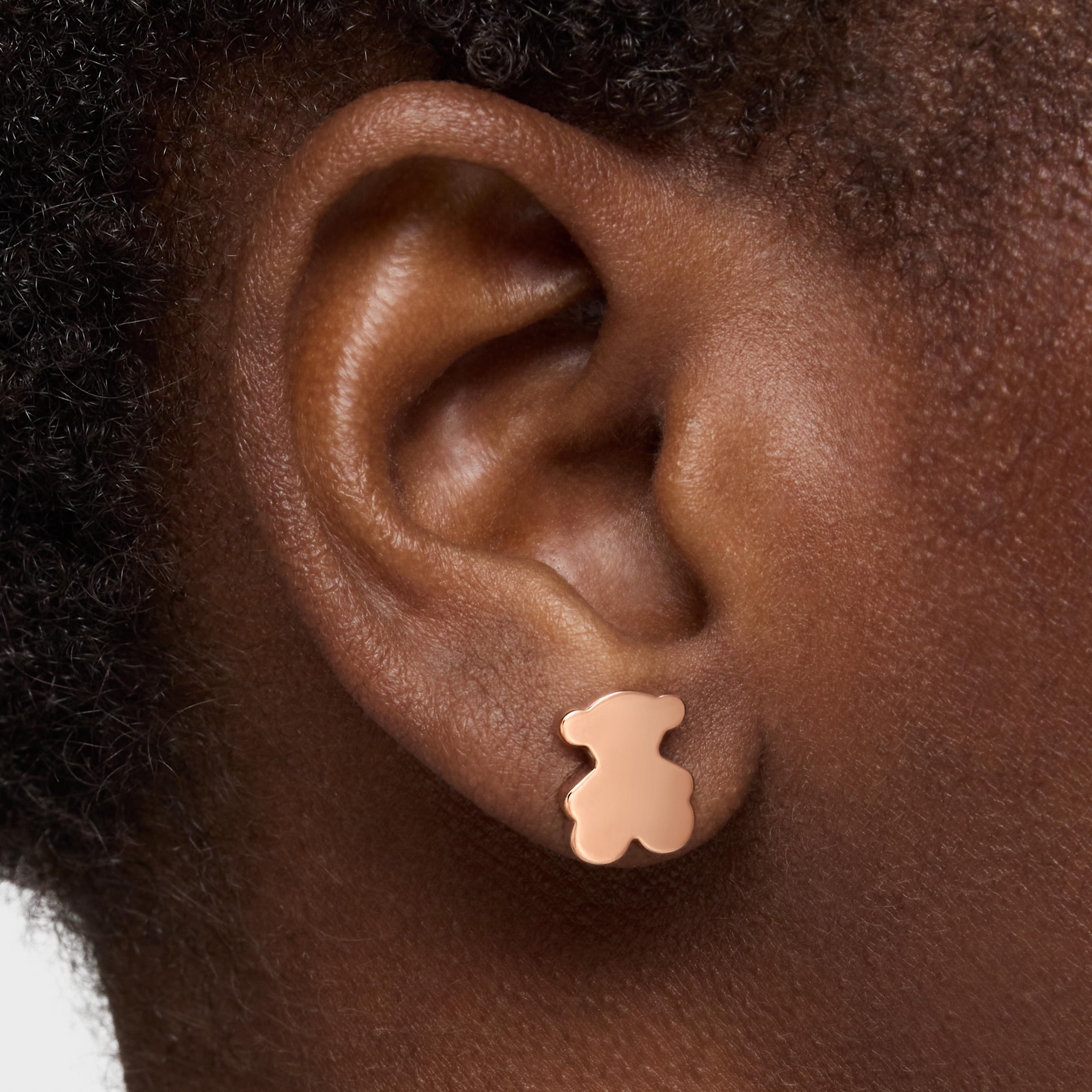 mm bear Earrings with 18K rose-gold vermeil TOUS Sweet Dolls