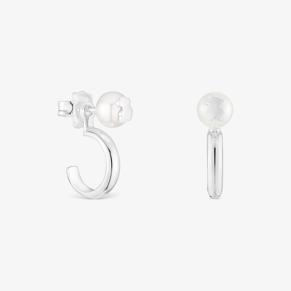 Tous - Pendientes De Aro En Plata Y Perlas Cultivadas Icon Pearl - Blanco