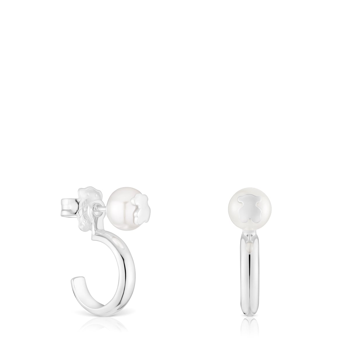 Tous - Pendientes De Aro En Plata Y Perlas Cultivadas Icon Pearl - Plateado