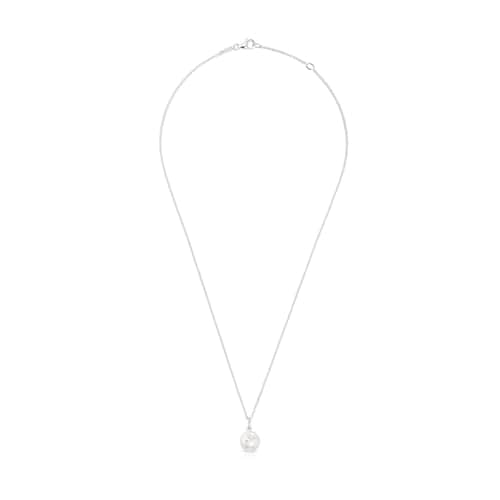 Collar corto de plata y perla cultivada de agua dulce 10,5 mm Icon Pearl