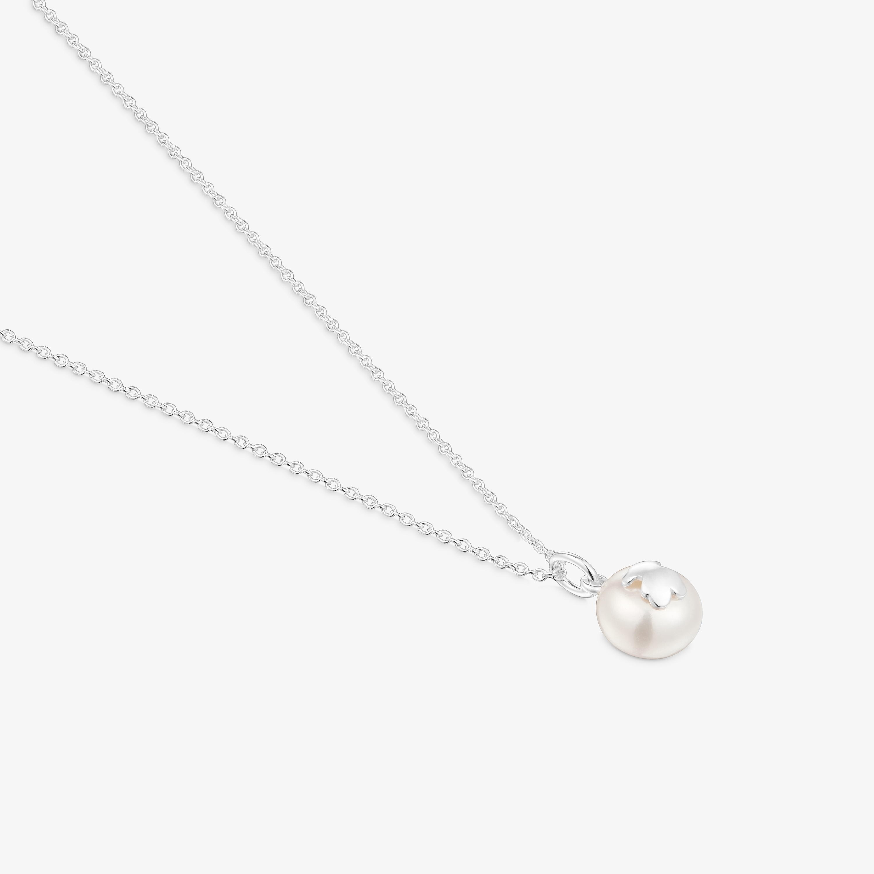 Short silver and  mm cultured freshwater pearl Necklace TOUS Icon Pearl