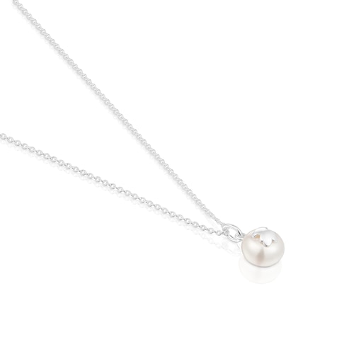 Collar corto de plata y perla cultivada de agua dulce 10,5 mm Icon Pearl