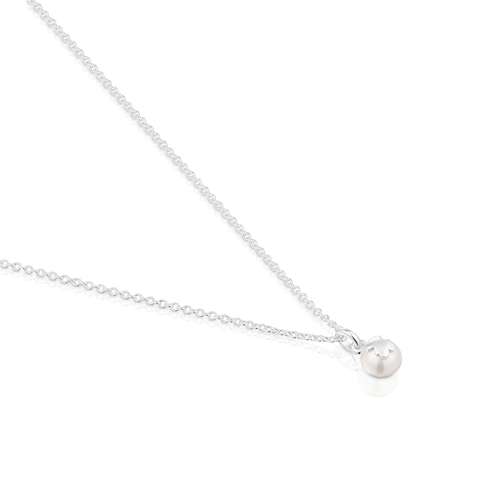 Collar corto de plata y perla cultivada de agua dulce 6,5 mm Icon Pearl