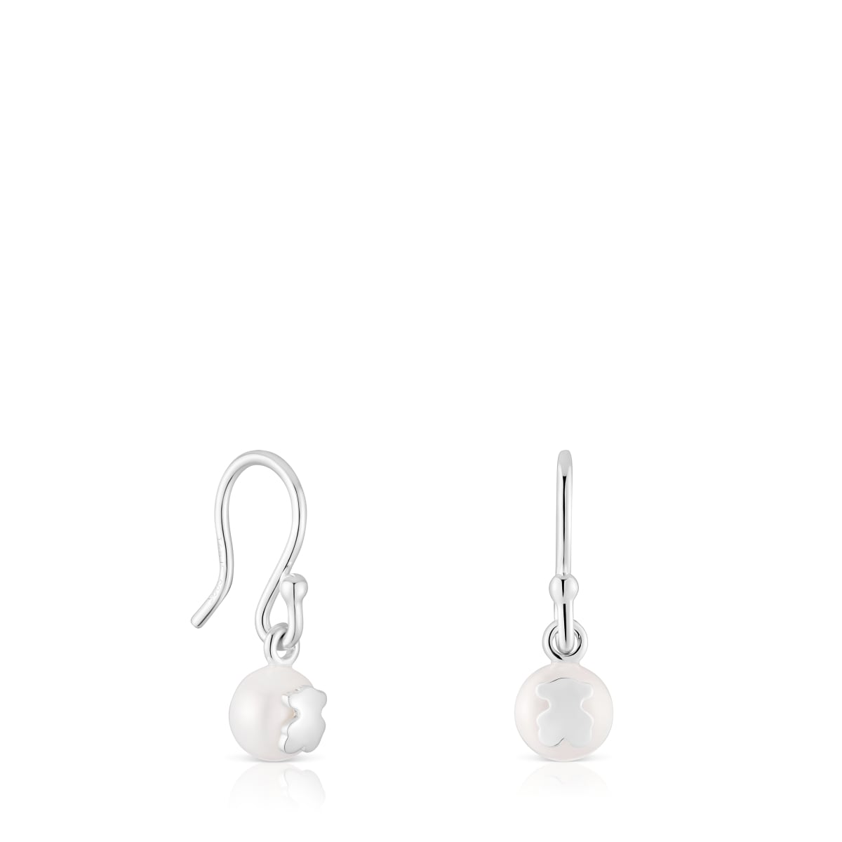 Tous - Pendientes Cortos De Plata Y Perlas Cultivadas Icon Pearl - Plateado