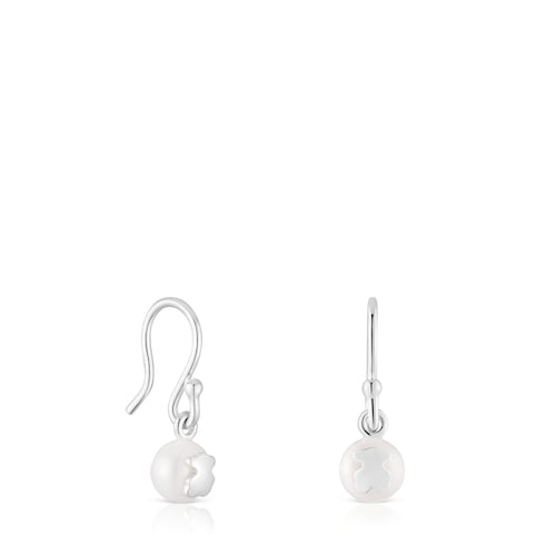 Pendientes cortos de plata y perlas cultivadas Icon Pearl
