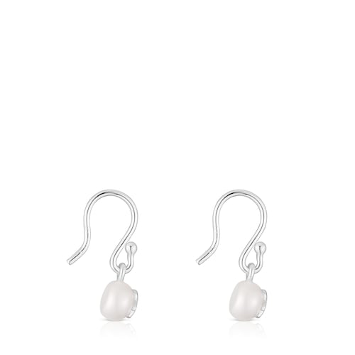 Pendientes cortos de plata y perlas cultivadas Icon Pearl