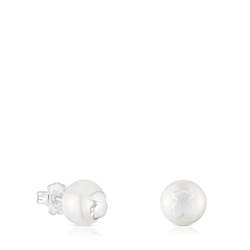 Pendientes de plata y perlas cultivadas 10,5 mm Icon Pearl
