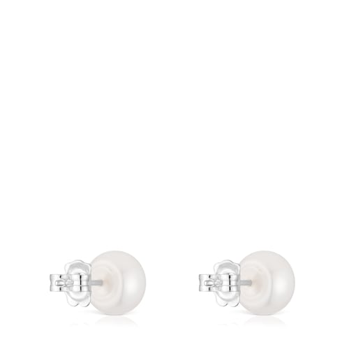 Pendientes de plata y perlas cultivadas 10,5 mm Icon Pearl