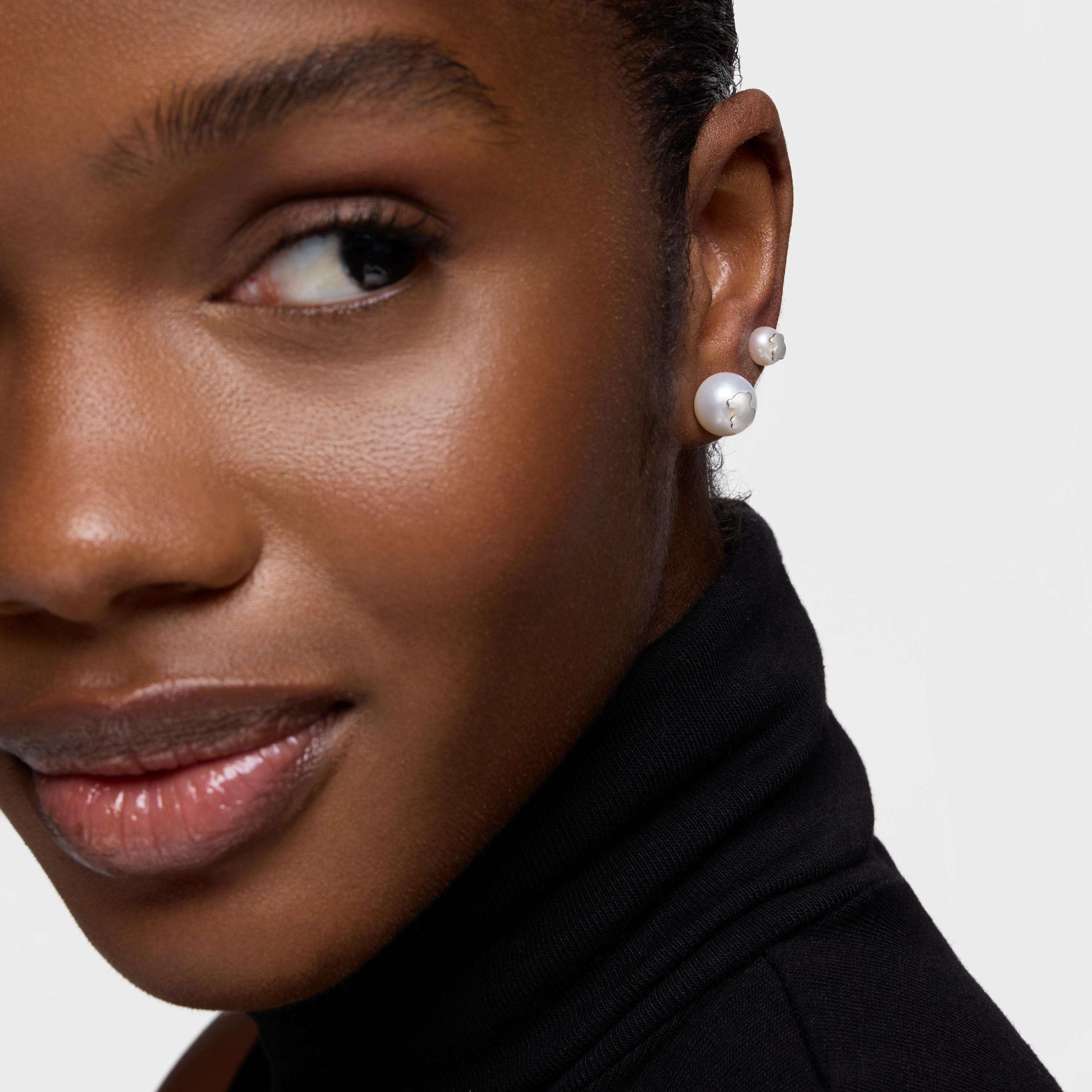 mm silver and cultured pearl Earrings TOUS Icon Pearl