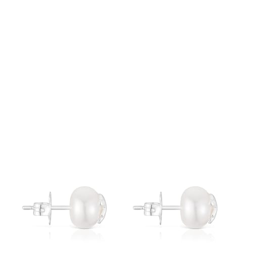 Pendientes de plata y perlas cultivadas 8,5 mm Icon Pearl