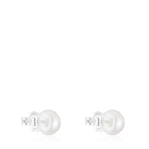 Pendientes de plata y perlas cultivadas 8,5 mm Icon Pearl
